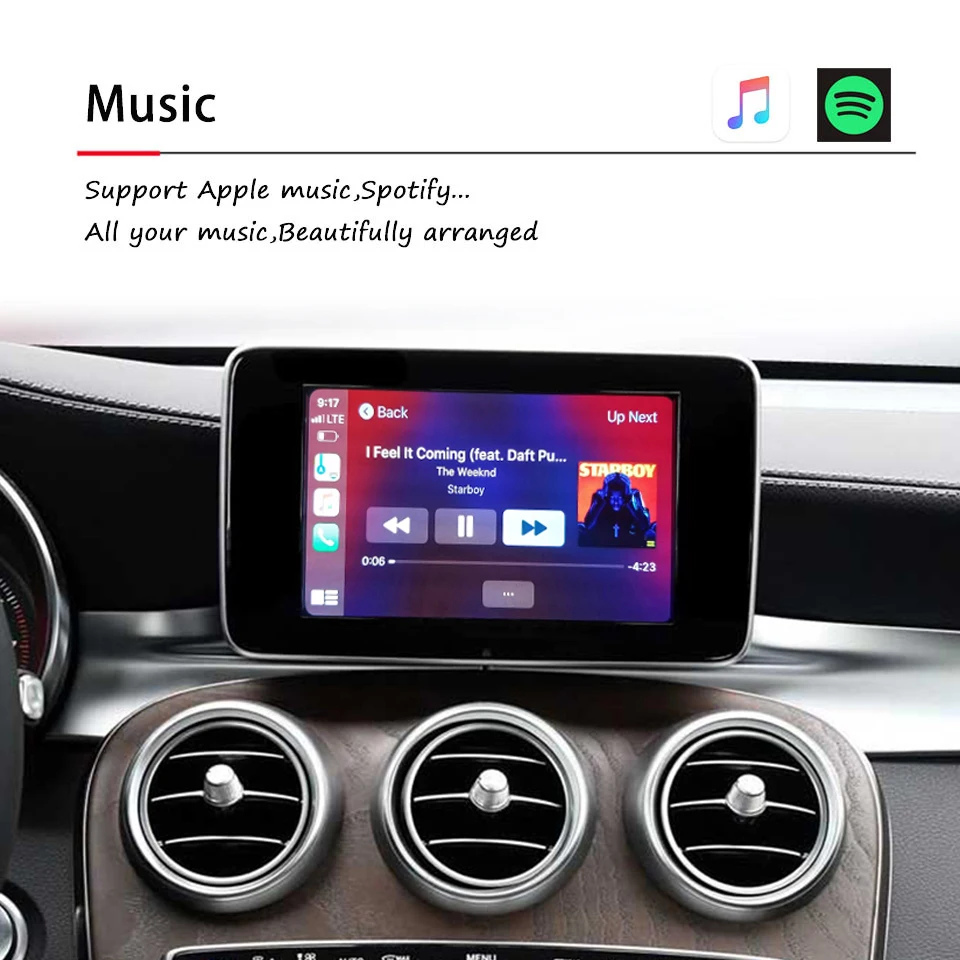 Беспроводная Apple CarPlay для Mercedes-Benz NTG5.0 CLA GLA GLE A B C E S W221 автомобильная игра Android Auto |