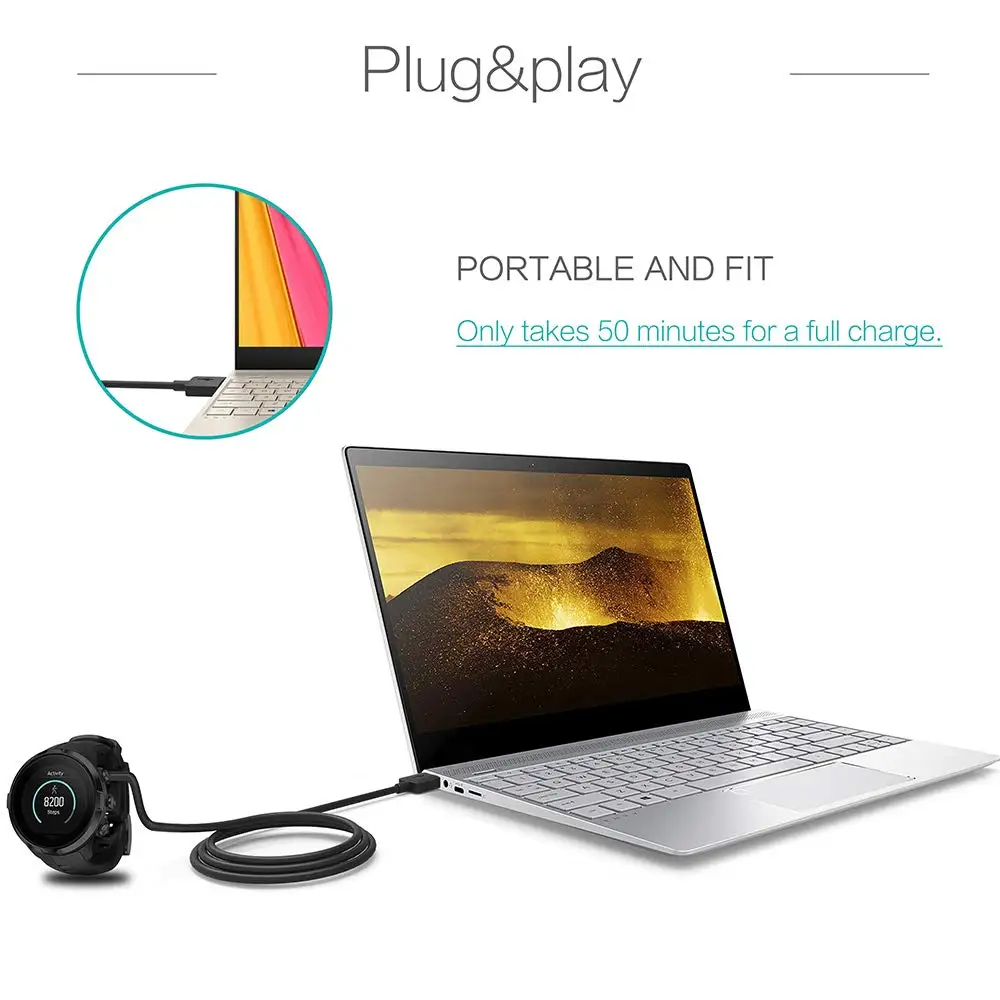 USB зарядная док-станция для смарт-часов Suunto 9 / Baro Suunto9 портативный адаптер питания