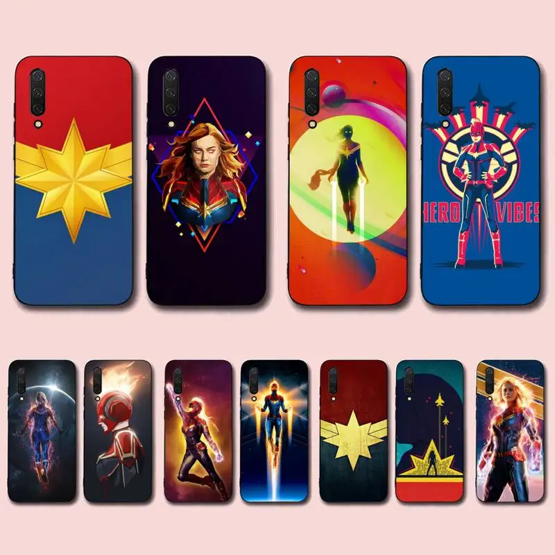 

Disney Captain Marvel Phone Case for Xiaomi mi 8 9 10 lite pro 9SE 5 6 X max 2 3 mix2s F1