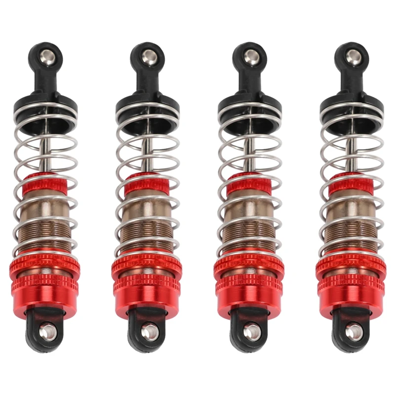 

4Pcs Metal Shock Absorber Damper Replacement Accessory Fit For Wltoys 144001 1/14 Four-Wheel Drive RC Car Parts