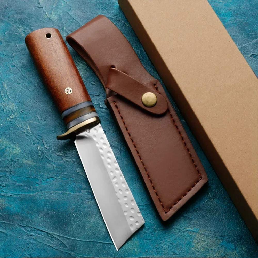 HUANGFU Высококачественный уличный нож с фиксированным лезвием и сталью 8cr13mov для