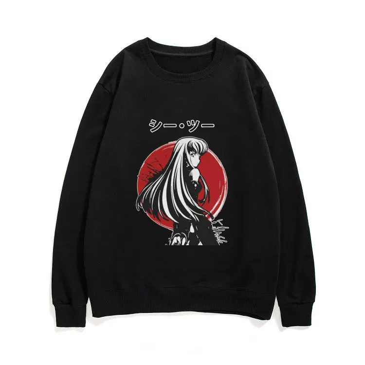 

Anime Code Geass Lelouch Lamperouge High Street Women Classic Print Sweatshirt Men and Women Vintage Long Sleeve Pullover Tops