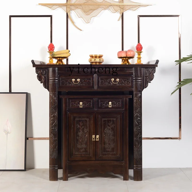 YY алтарь из массива дерева настольная горелка для благовоний современный