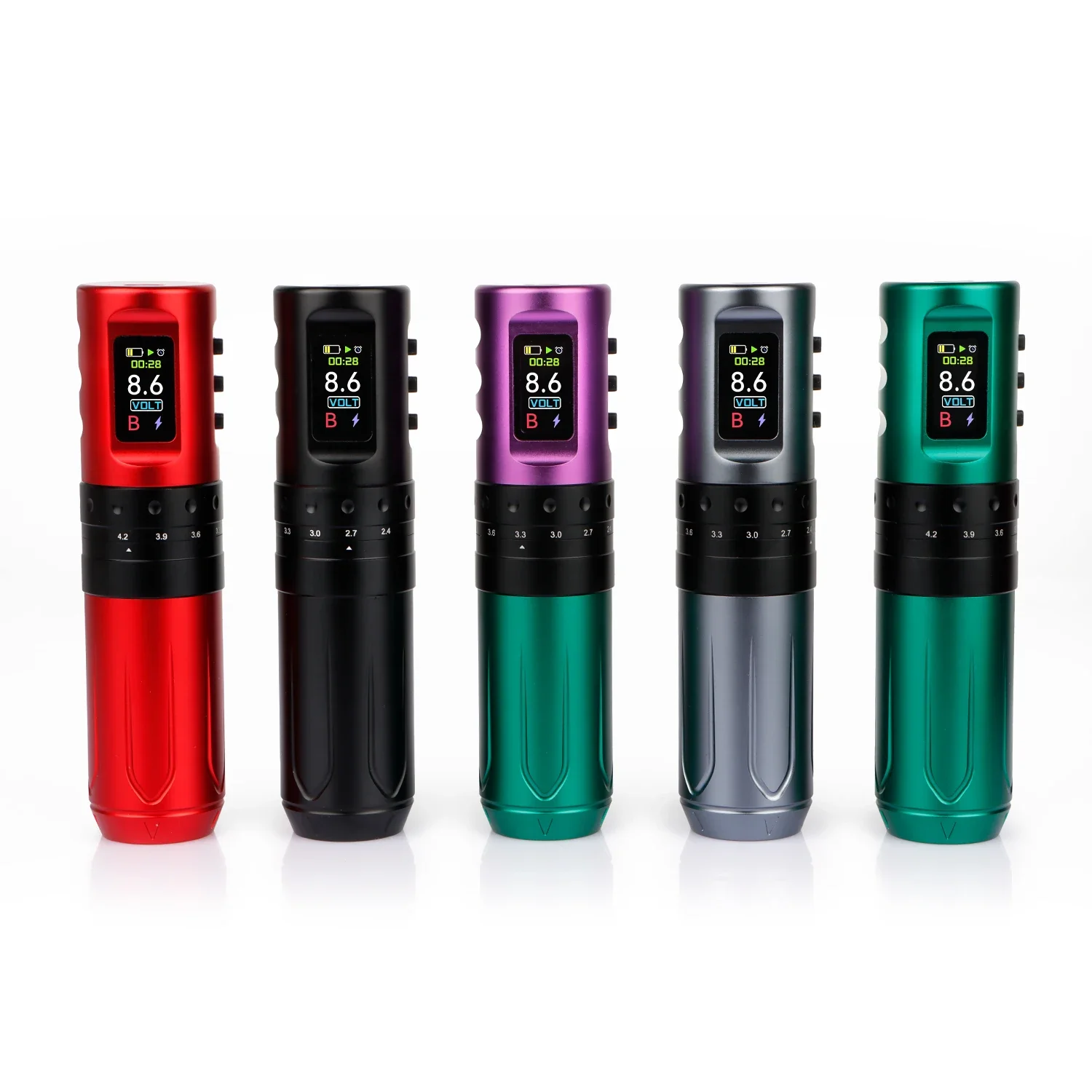 Фото Для INKONE TROX оптовая продажа с регулируемым ходом 2,4--4,2 мм, профессиональная лучшая беспроводная ручка для тату-машины с 2 батареями №1