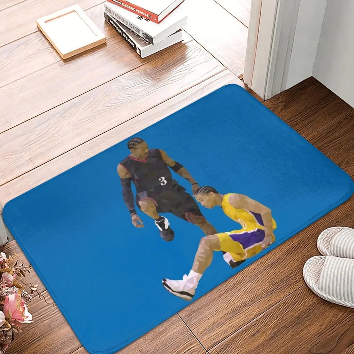 

Коврик для ванной, баскетбольный, Звездный декор, 3D ковер, Придверный коврик, нескользящий вход, гостиная, дом, кухня, моющийся, ванная комнат...