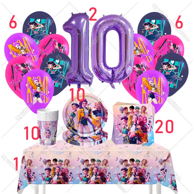 

Набор для вечеринки MINISO Kpop Demon Hunters