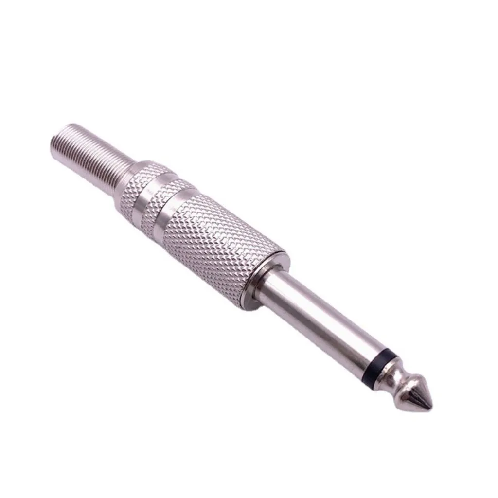 Металлический разъем для наушников диаметром 6,35 мм, 5/10 шт.