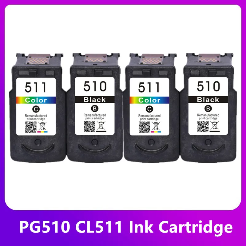 

Compatible for Canon PG510 CL511 PG 510XL CL 511XL PG-510 Ink Cartridge For PIXMA IP2700 MP230 MP240 MP250 MP260 MP270 MP280