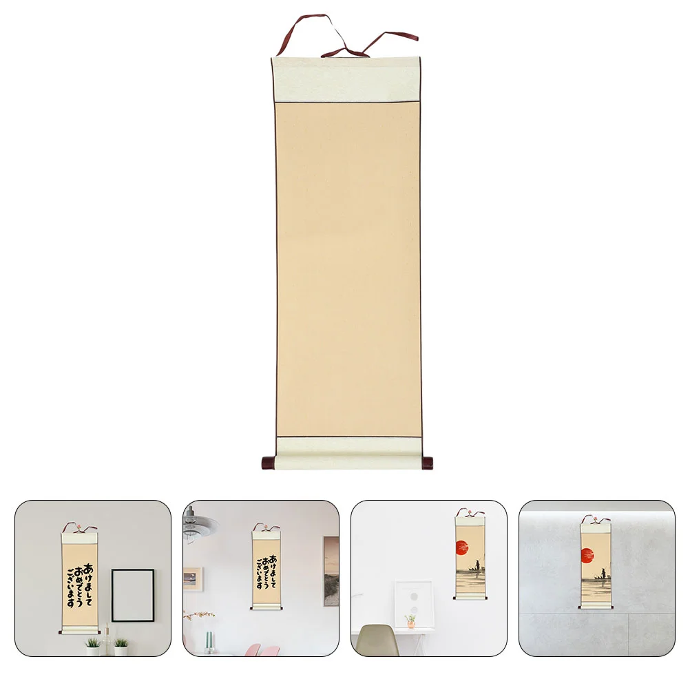 

Китайский свиток, фотография, картина без рисунка, чернила для стен, подвесная поставка, Свиток риса Xuan, Япония