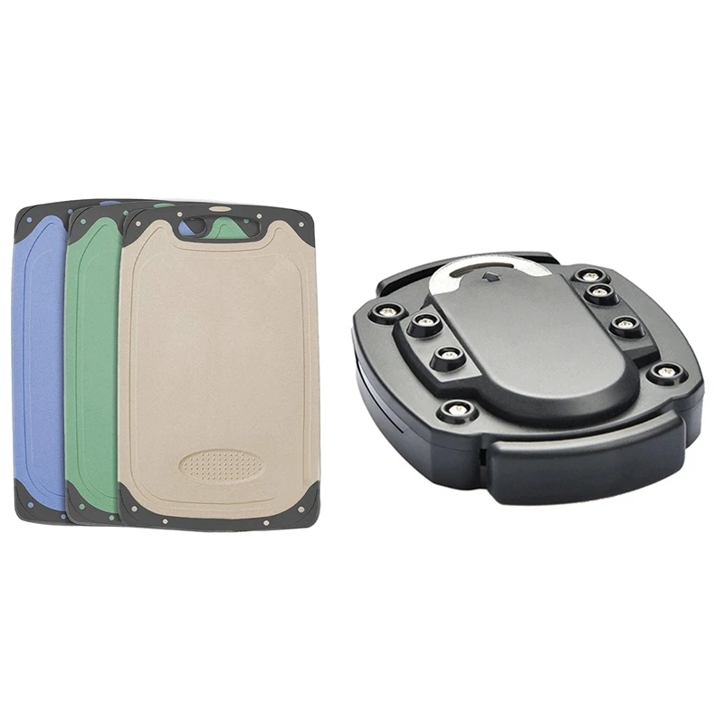 

1X Can Opener Professional & 3 Pack Chopping Boards Set,Kitchen Cutting Boards With Non-Slip Feet,Dishwasher Safe