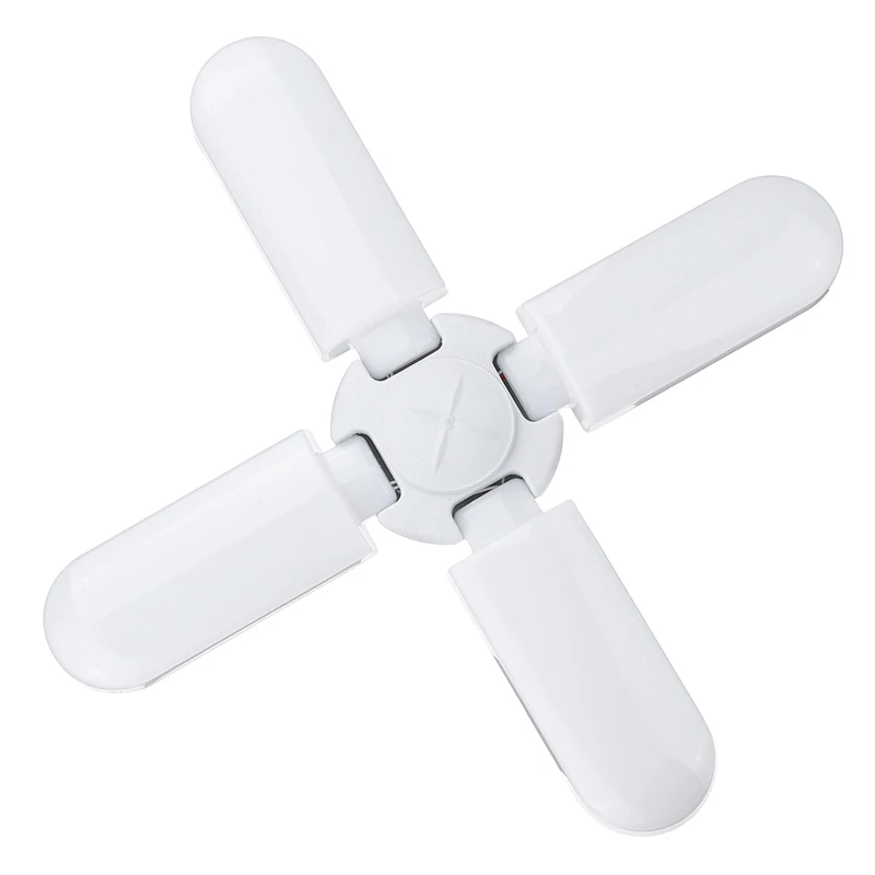 60W Foldable Fan Blade LED Garage Lights E27 360 Degrees Angle Adjustable Ceiling Lamp Garage Light For Workshop