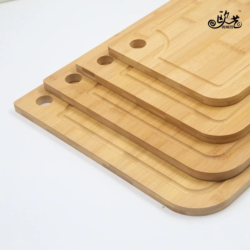 Бамбуковая разделочная доска с раковиной