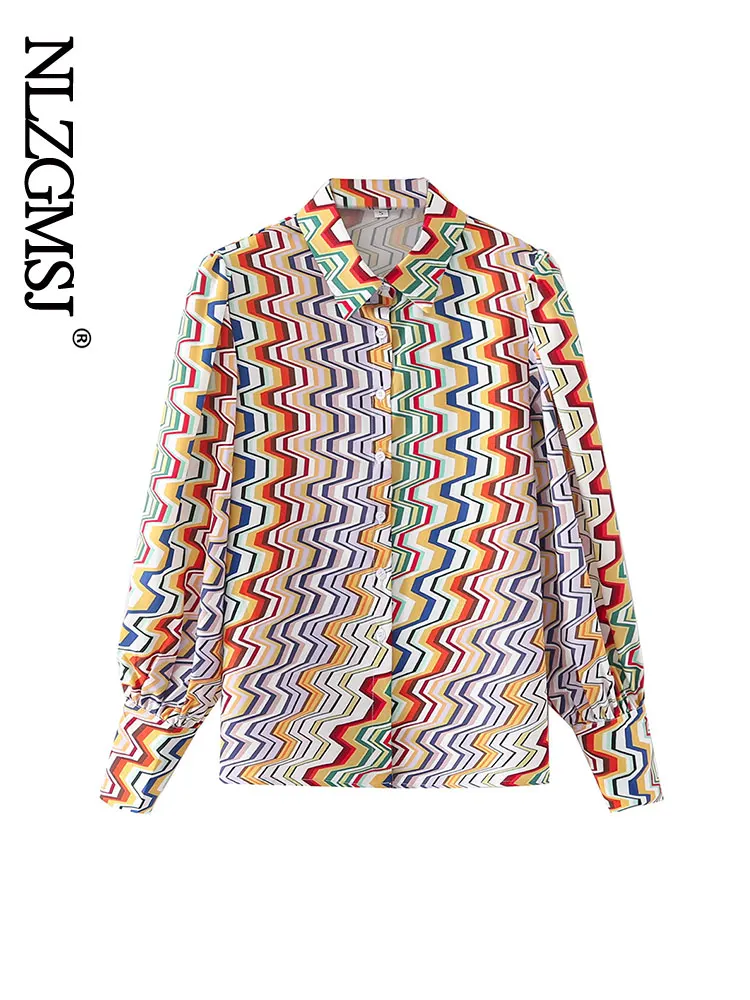 

Рубашки Nlzgmsj 2022, Женская винтажная атласная блузка Тотем с цветочным принтом, Женская Офисная деловая Повседневная рубашка, шикарные свобод...