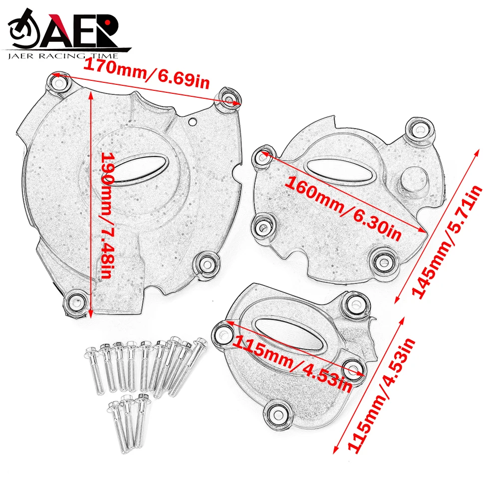 Защитный чехол двигателя для мотоциклов Yamaha YZF R1M R1 2015-2022 защита крышки YZF1000 15-22