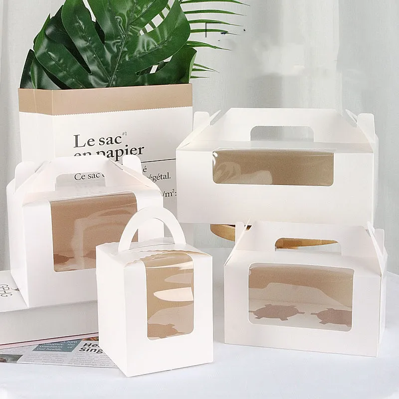 Картонная коробка для кексов 1/2/4/6 чашек