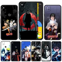 case cover for google pixel 5a 4a 3 4 xl 5 6 pro 4g 5g full phone thin coque original protection luxury naruto kakashi sasuke