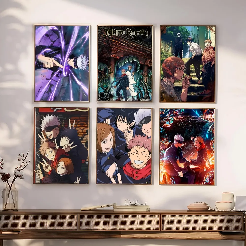 J-Jujutsu k-Kaisen постер с принтом на бумаге для дома гостиной спальни входа бара