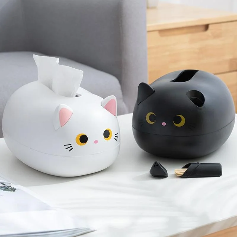 

Кавайная кошка, коробка для салфеток, настольные держатели для салфеток, кухонная коробка для хранения салфеток, контейнер для туалетной бумаги, держатель для туалетной бумаги, коробки для хранения
