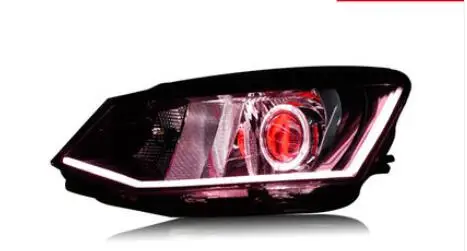 2 шт. Стайлинг автомобиля 2015 2016 2017 2018year HID xenon fabia фары чехол для Skoda Fabia биксеноновые