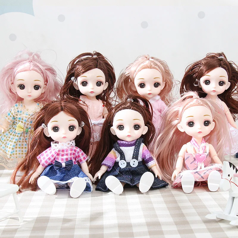 

16 см BJD Аниме Кукла шарнирное тело белая кожа включая одежду обувь руки