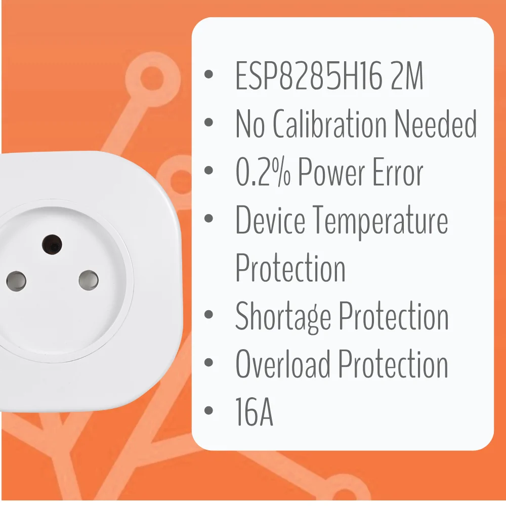 Фото IoTorero 2 упаковки Tasmota MQTT ESP8285 Израильский штекер наблюдения за потреблением 16 А работает с домашним помощником №2