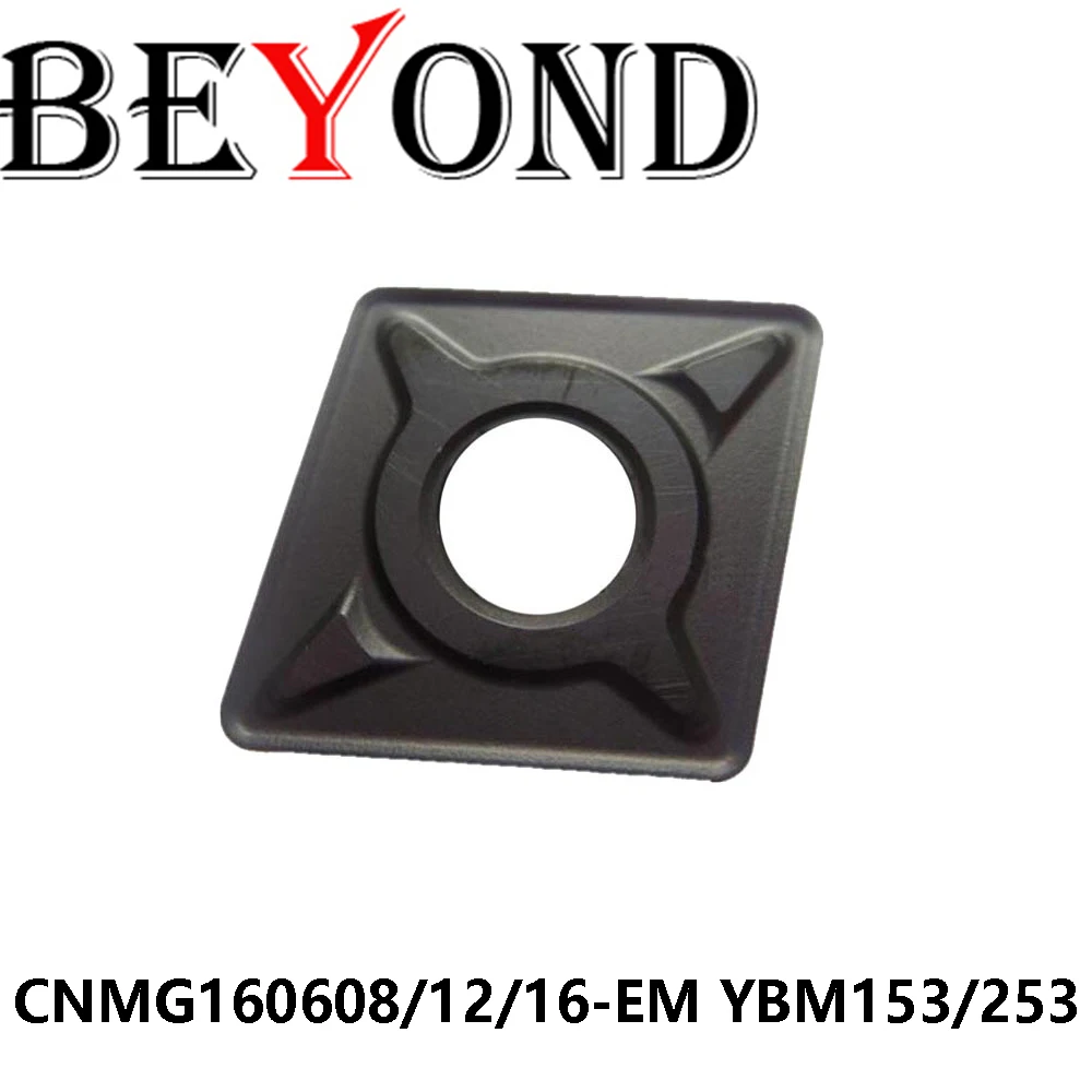 

Оригинальный CNMG160608-EM CNMG160612-EM CNMG160616-EM YBM153 YBM253 Карбидные пластины Токарные станки с ЧПУ CNMG160608 EM
