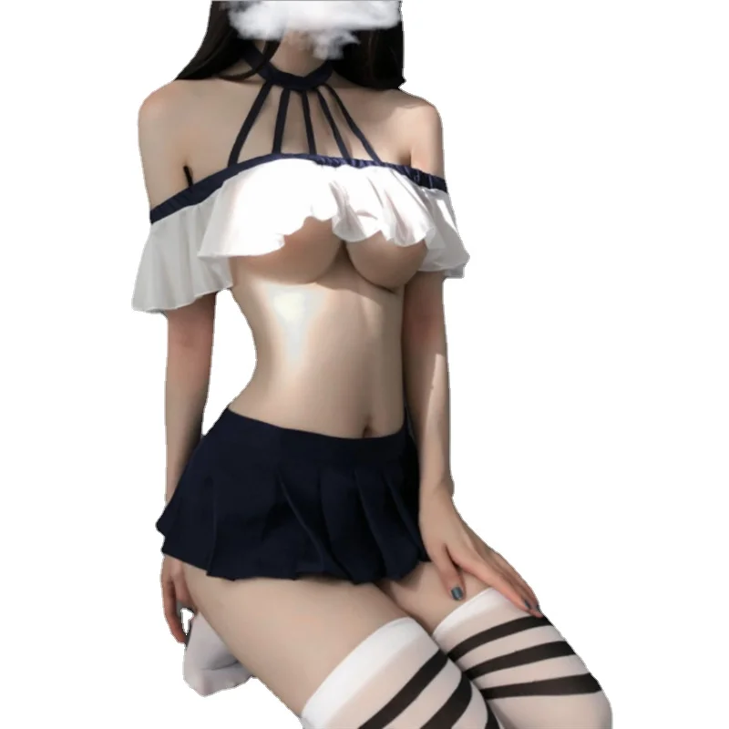 

Sexy Lingerie Uniform Temptation Passion Suit Temptation Open File Free To Take Off Ladies Erotic Suit Student Wear Female