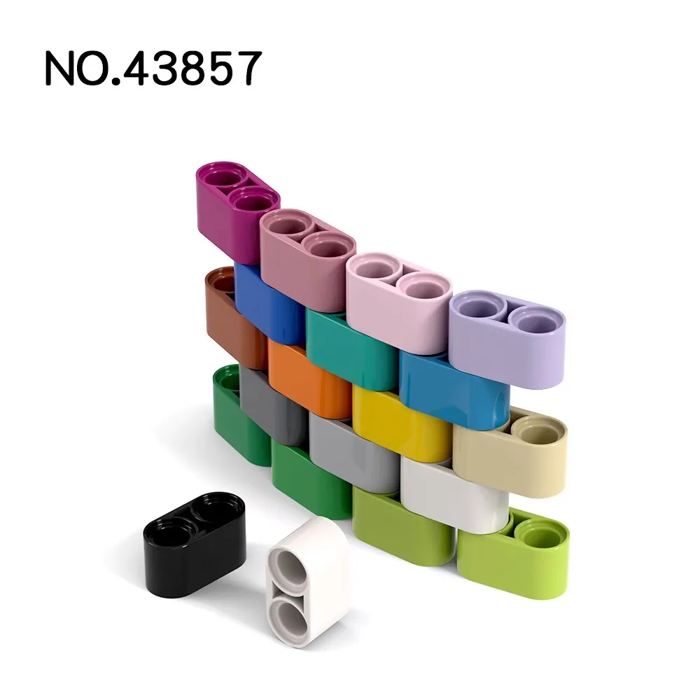 50 шт. MOC 43857 фасcio high-tech 1x2 spessore Liftarm mattoni совместимый уведомлений множество cervello