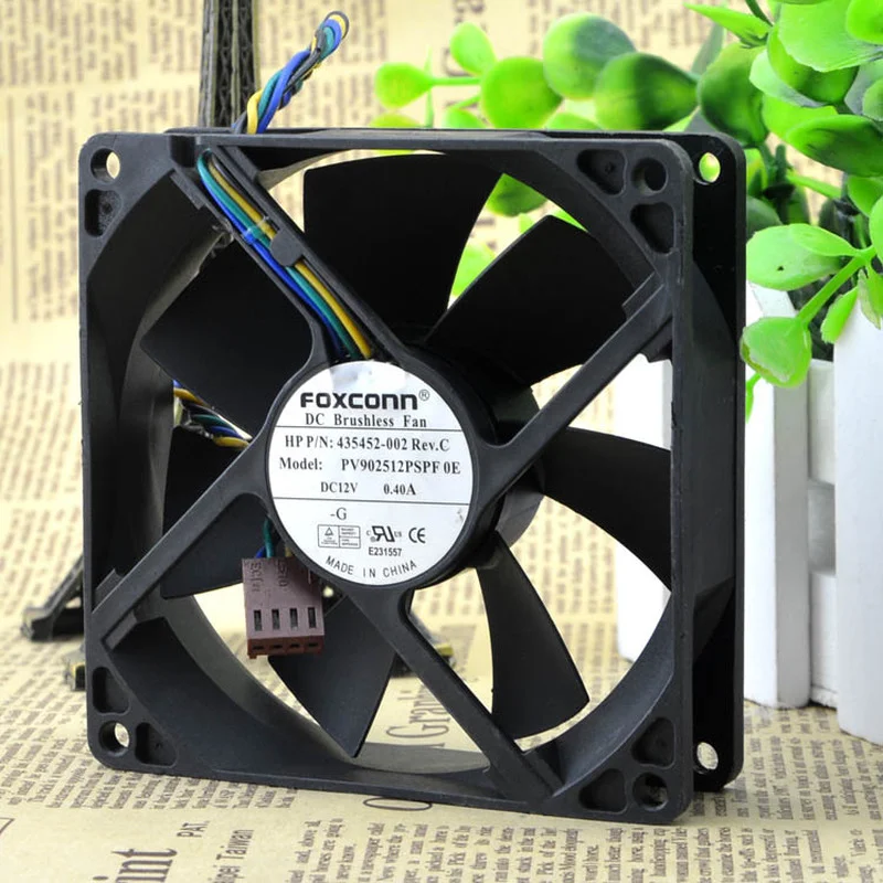 Новый вентилятор для охлаждения процессора FOXCOON PV902512PSPF 0E 12 В 9025 а 9 см 4-проводной вентилятор 90*90*25 мм