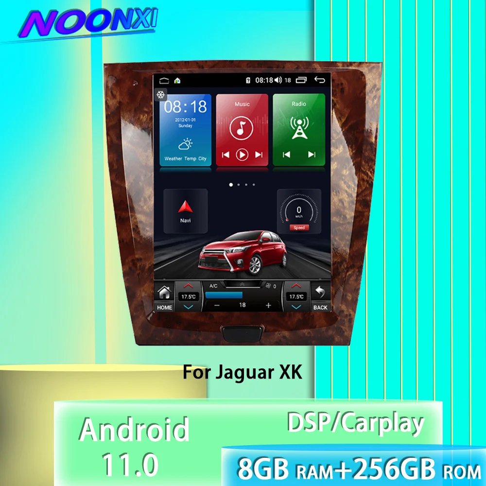 

Автомобильная Мультимедийная система для Jaguar Xk 2006-2013, 256 ГГц, Android 11, Bluetooth, GPS-навигация, сенсорный экран