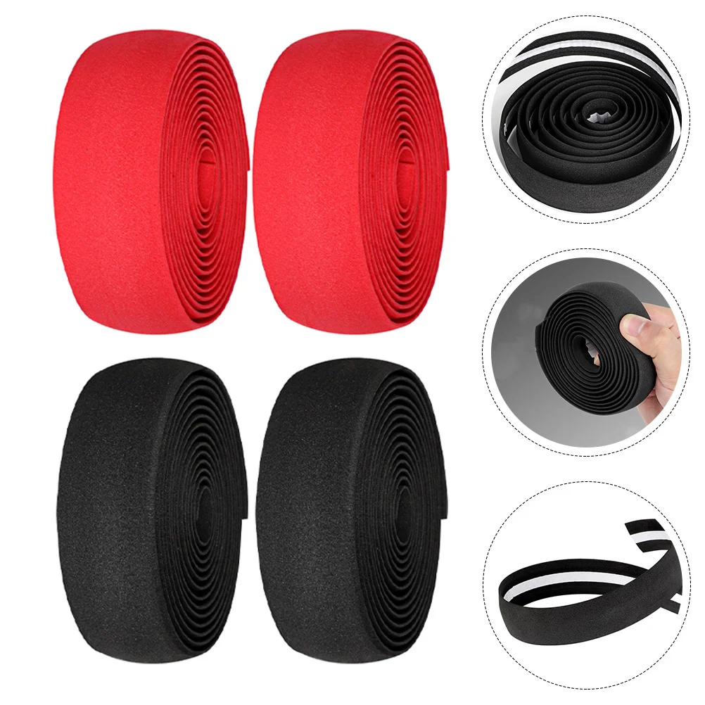 

2 Pairs Non Skid Tape Cycling Handlebar Tape Bike Handlebars Wear- Resistant Handlebar Tape Bike Handle Wraps