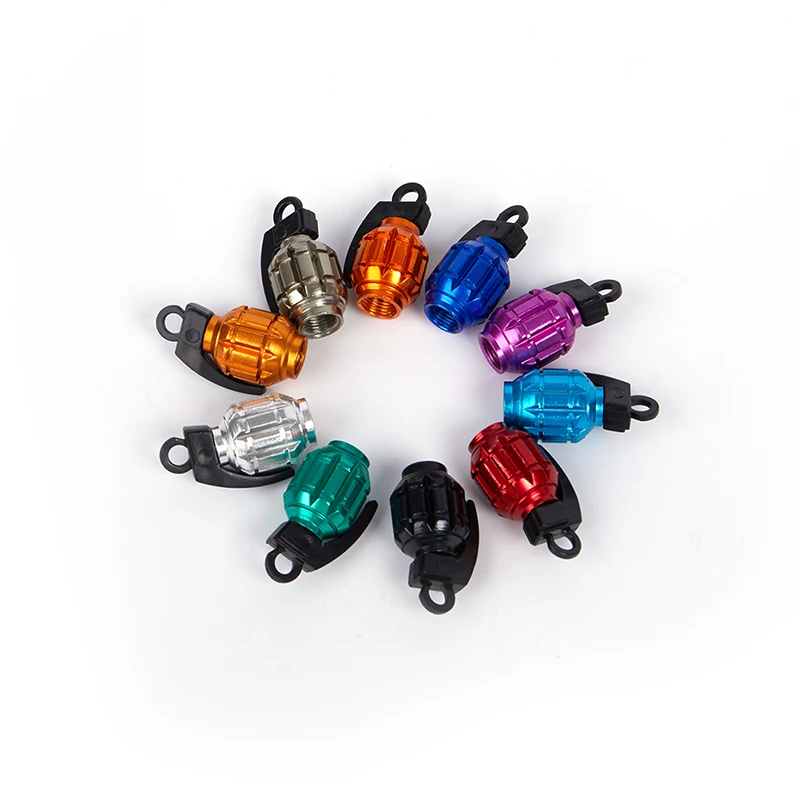 

1Pc Grenade Tire Valve Caps for Car Motorcycle Bike Aluminum Valve Stem Caps Valves Car-styling Parts Accessories