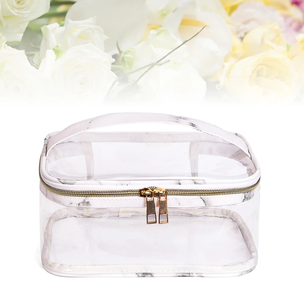 

1pc Toiletries Storage Bag Travel Transparent Large Capacity Bag Waterproof Bag PVC Storage Bag Toiletries Bags