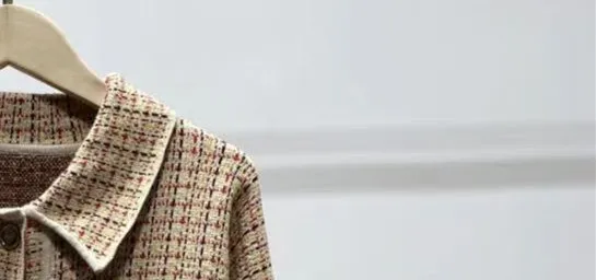 

Women Sweater Turn-down Collar Plaid Loose Single Breasted Knitted Cardigan Coat Double Pockets Vintage