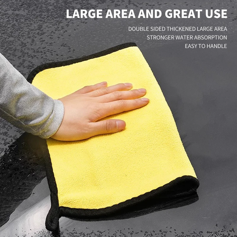 Высококачественное полотенце из микрофибры для мытья автомобиля сушильная