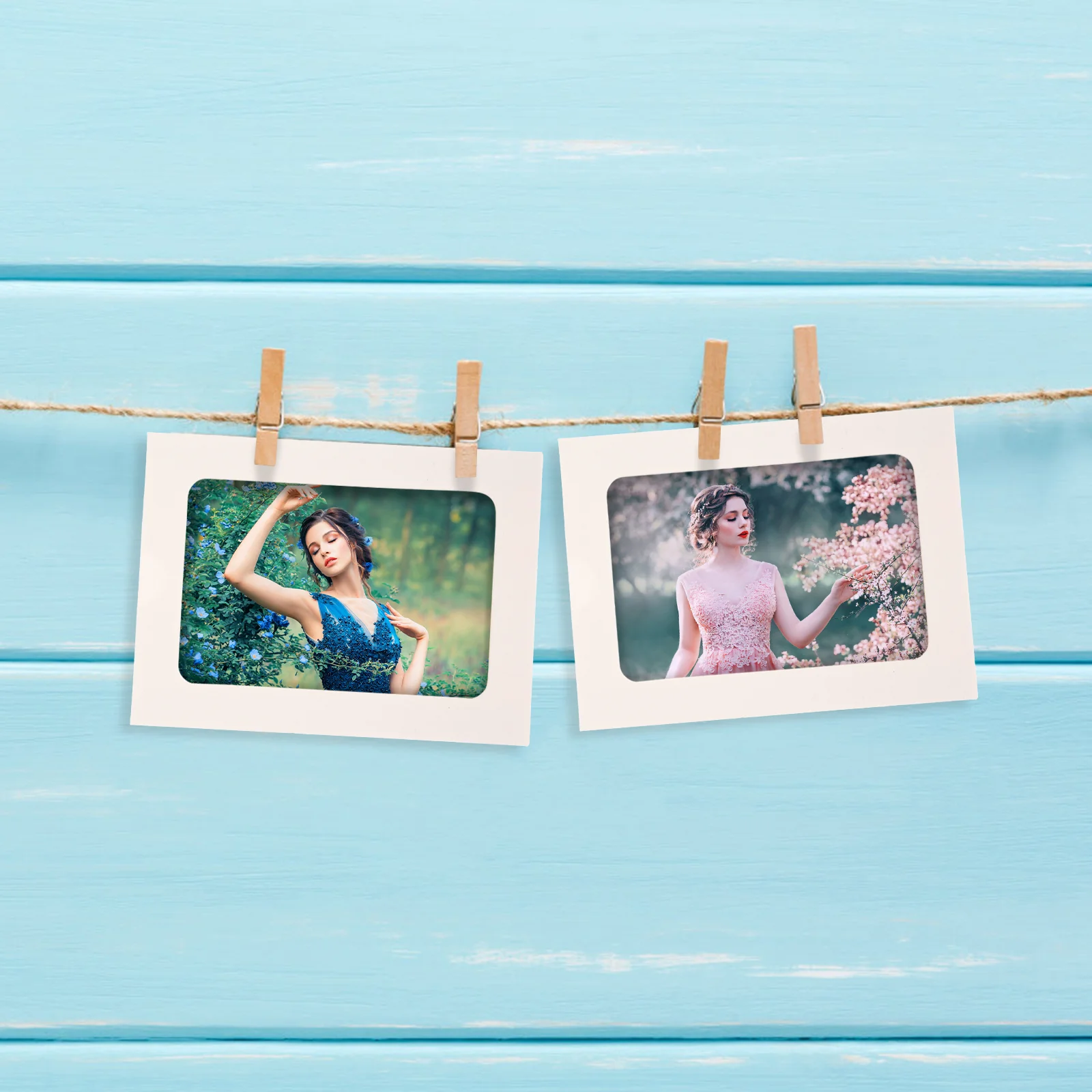 20 шт. фоторамка джем настенный коллаж фоторамки картонный бумажный дисплей белый