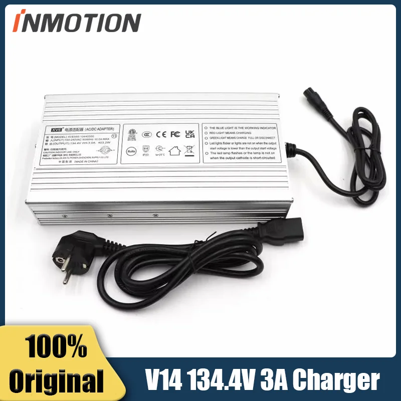 Original INMOTION Adventure V14 134.4V 3A Charger Aeronautical 6 Holes EUC Electric Unicycle Accessories