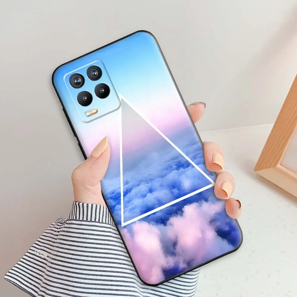 Задняя крышка для Realme 8 5G чехол RMX3241 задняя из мягкого силикона