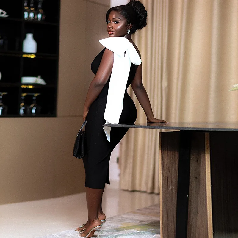 Ins женское однотонное лоскутное платье сексуальная одношаговая юбка без рукавов