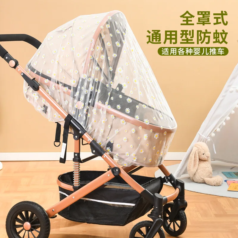 

Caofeimao 2023 Universal Pram Net Baby Sunshades Mosquito Net Buggys Insect Net Fly Net Protection Cover for Stroller Pushchair