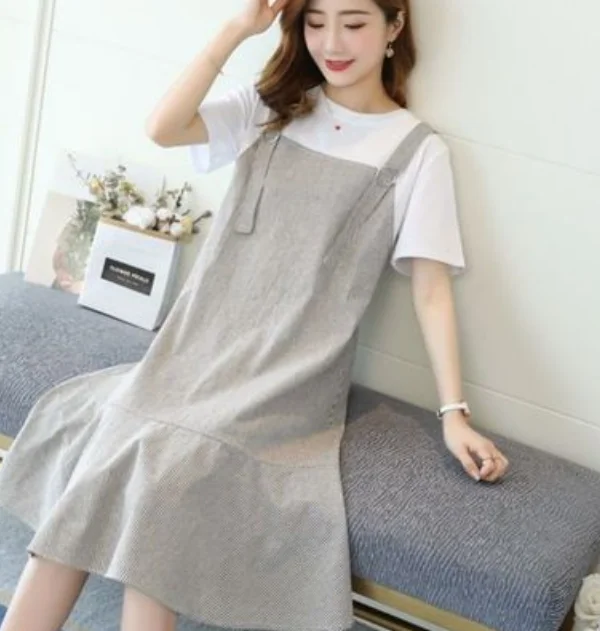 

2022 Blue style high- short latest foreign Women's sleeves leisure