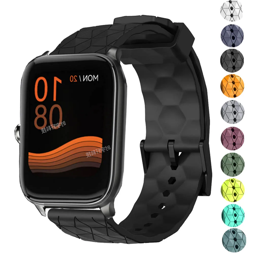 Ремешок силиконовый для часов Haylou R8 S8/watch 2 Pro (LS02 Pro)/RT3 RS3 GST/RS4 Plus/LS02 20 мм 22