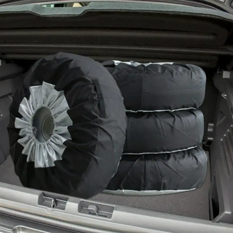 

Car Spare Tire Cover Case Universal Vehicle Dust Proof Accessories Automotive Wheel Protector Polyester Tire Storage Bag