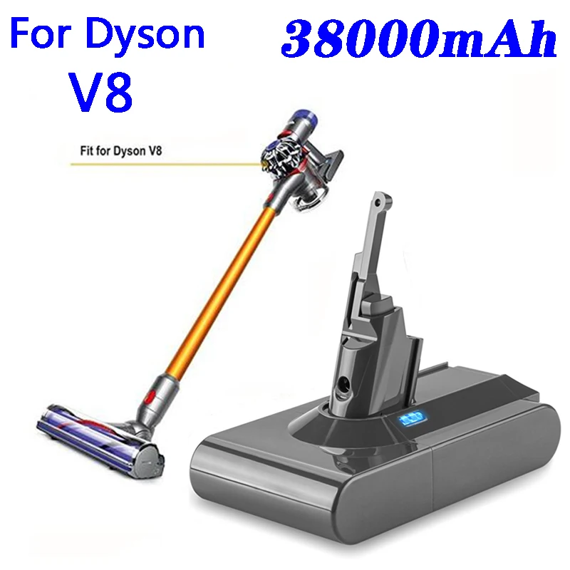 

Новинка 2022, сменный аккумулятор 21,6 в 38000 мАч для Dyson V8 Absolute, ручной пылесос без шнура, батарея для Dyson V8