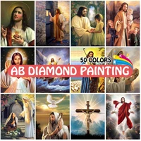 full square round diamond painting ab religion jesus rhinestone of picture cross stitch kits figure mosaic diamond decoration