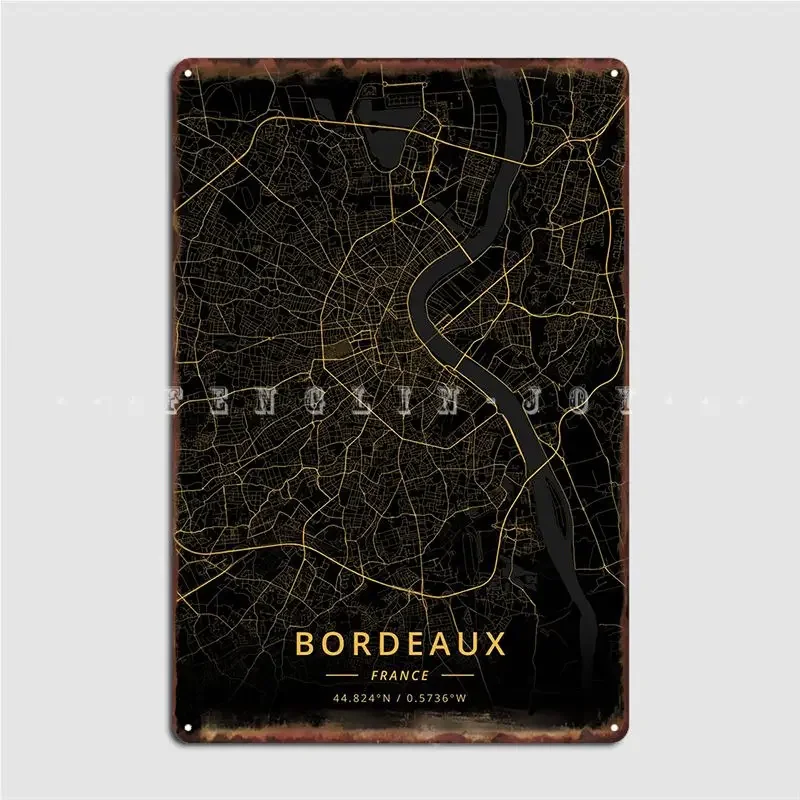 Бордо Франция плакат металлическая табличка настенная пещера дизайн пещеры паб
