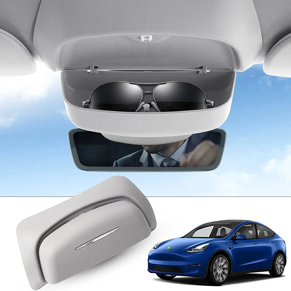 

Sunglasses Holder Tesla Model 3/Y 2017 2018 2019 2020 2021 2022 Sunglass Storage Case Eyeglass Protective Organizer Mount