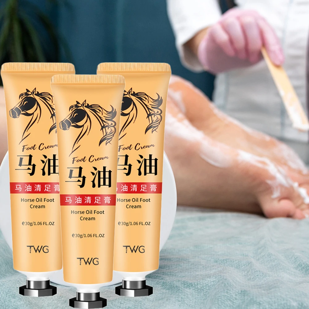 1 шт. конское масло Питательная анти-сушильная крема для ног удаления трещин на