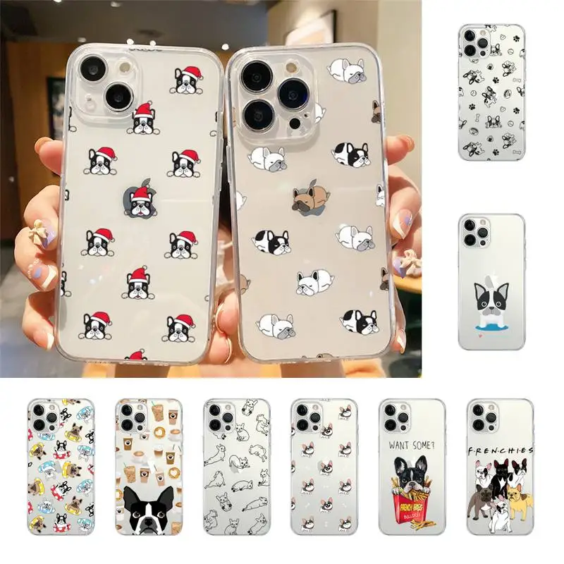 

Cute Cartoon Bulldog Phone Case For Iphone 7 8 Plus X Xr Xs 11 12 13 Se2020 Mini Mobile Iphones 14 Pro Max Case