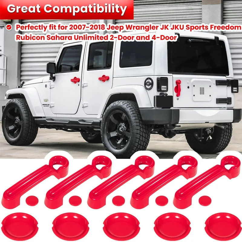 Вставки для крышки дверной ручки + крышка задней двери Защитная углубления 2007-2018